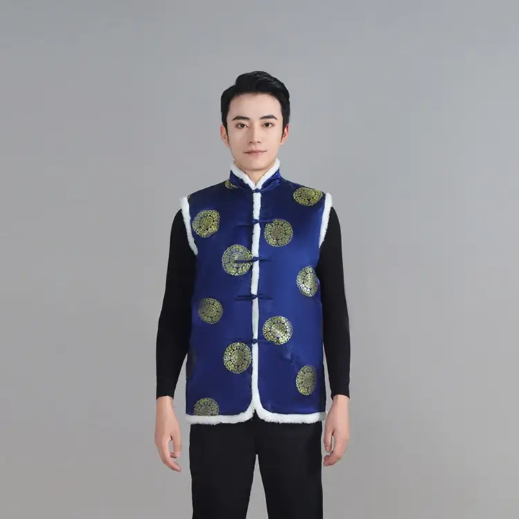 Chinese Embroidered Cotton Vest for Women Winter Wear - Image 13