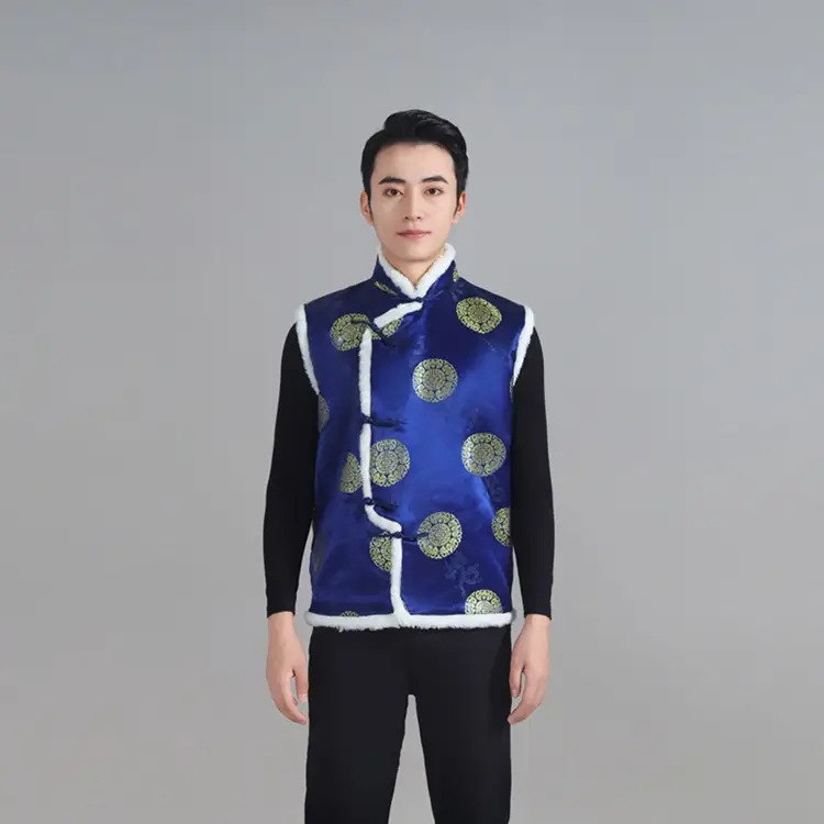 Chinese Embroidered Cotton Vest for Women Winter Wear - Image 9
