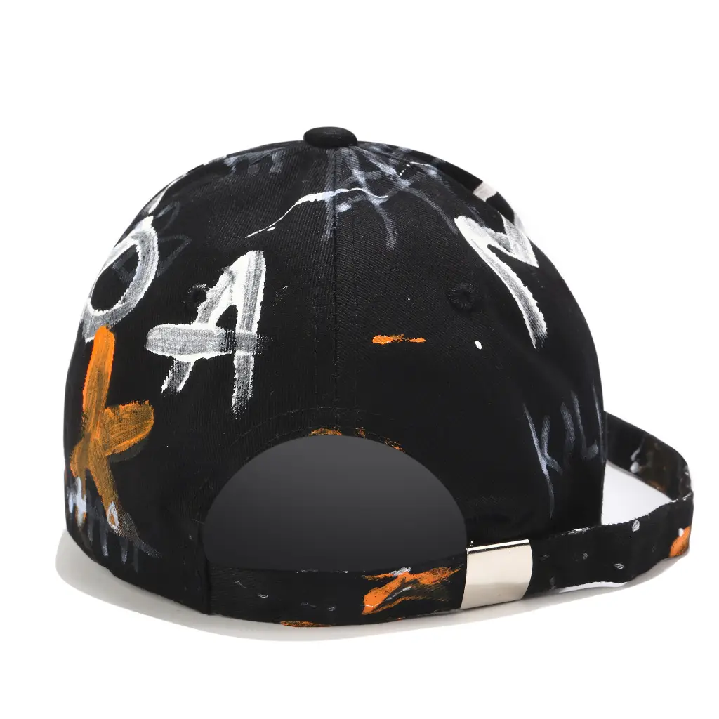 K-Style Letter Graffiti Baseball Cap with Long Strap - Image 6