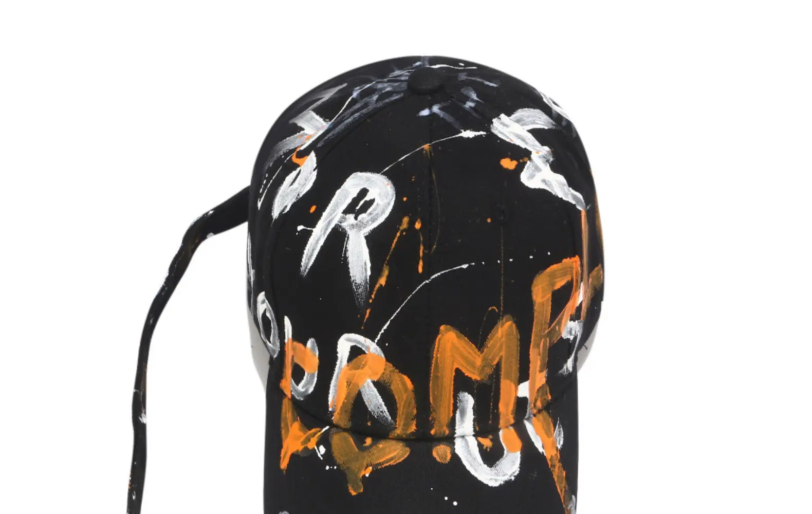 K-Style Letter Graffiti Baseball Cap with Long Strap — feature 18