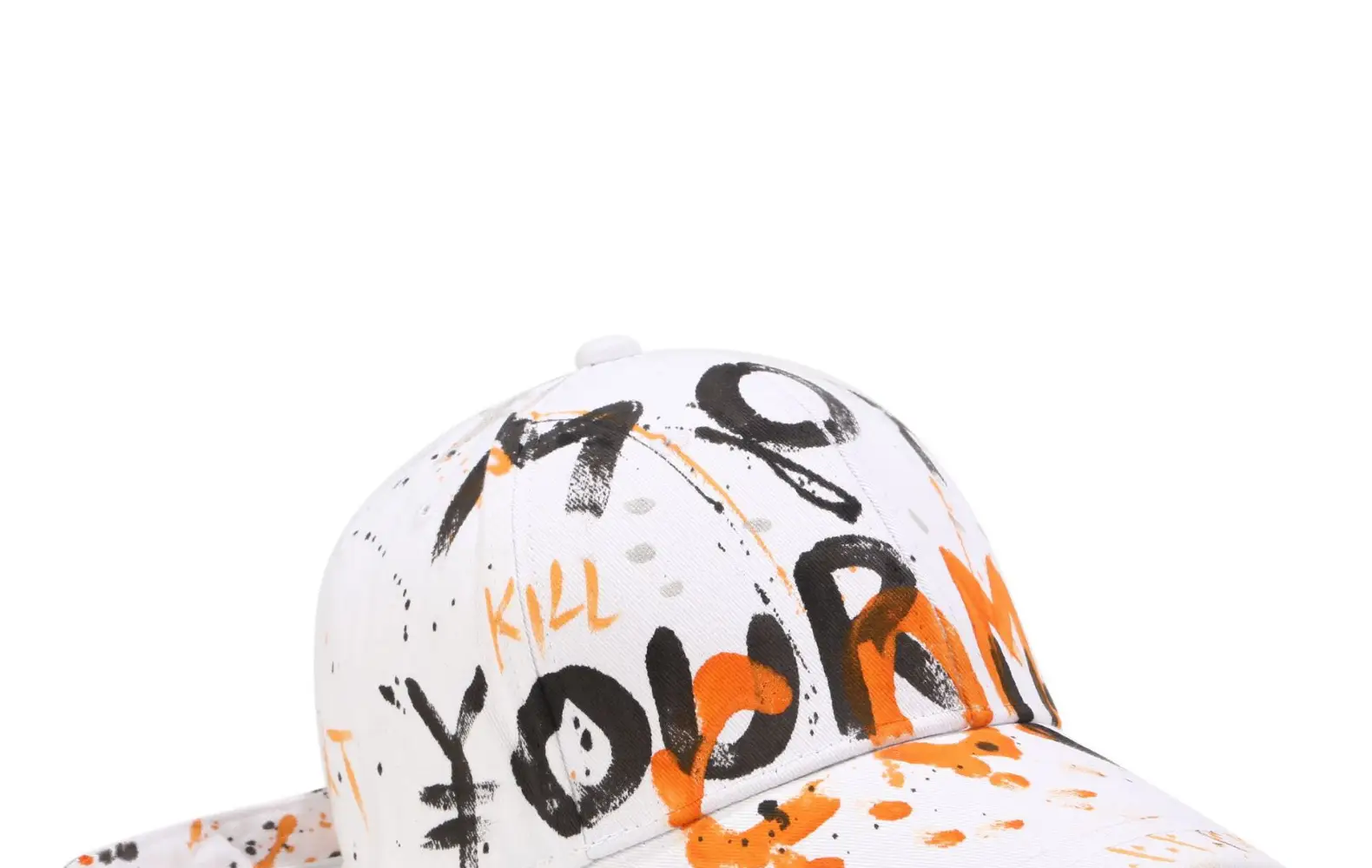 K-Style Letter Graffiti Baseball Cap with Long Strap — feature 20