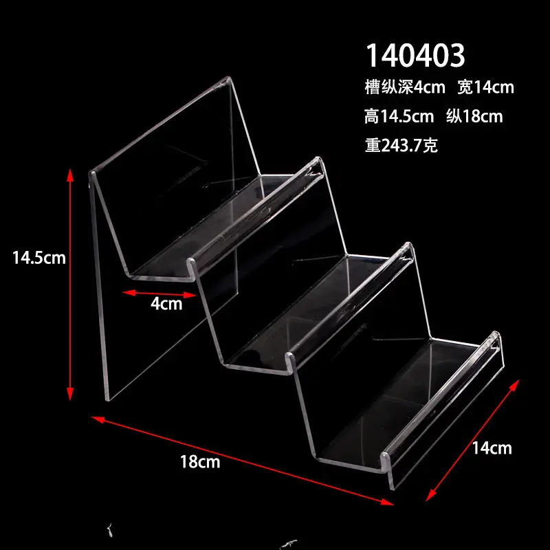 Multi-layer Transparent Acrylic Wallet Display Shelf for Women - Image 9
