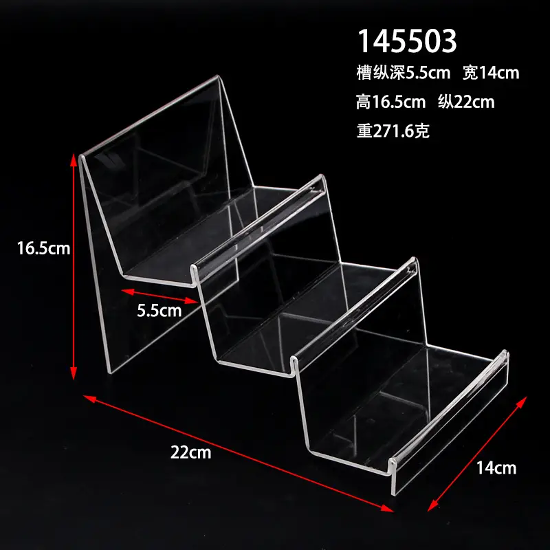 Multi-layer Transparent Acrylic Wallet Display Shelf for Women - Image 11