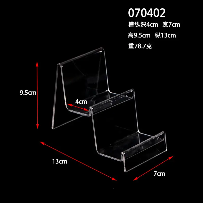 Multi-layer Transparent Acrylic Wallet Display Shelf for Women - Image 4