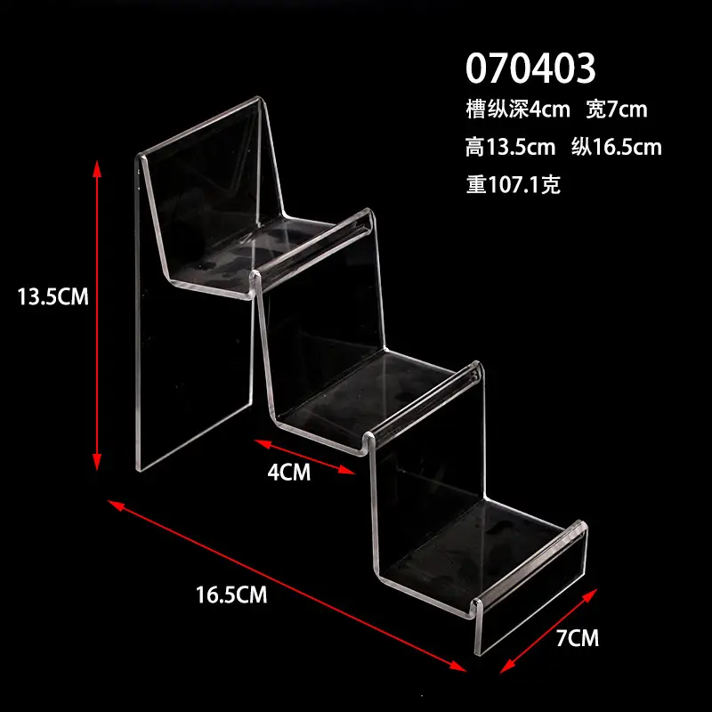 Multi-layer Transparent Acrylic Wallet Display Shelf for Women - Image 5