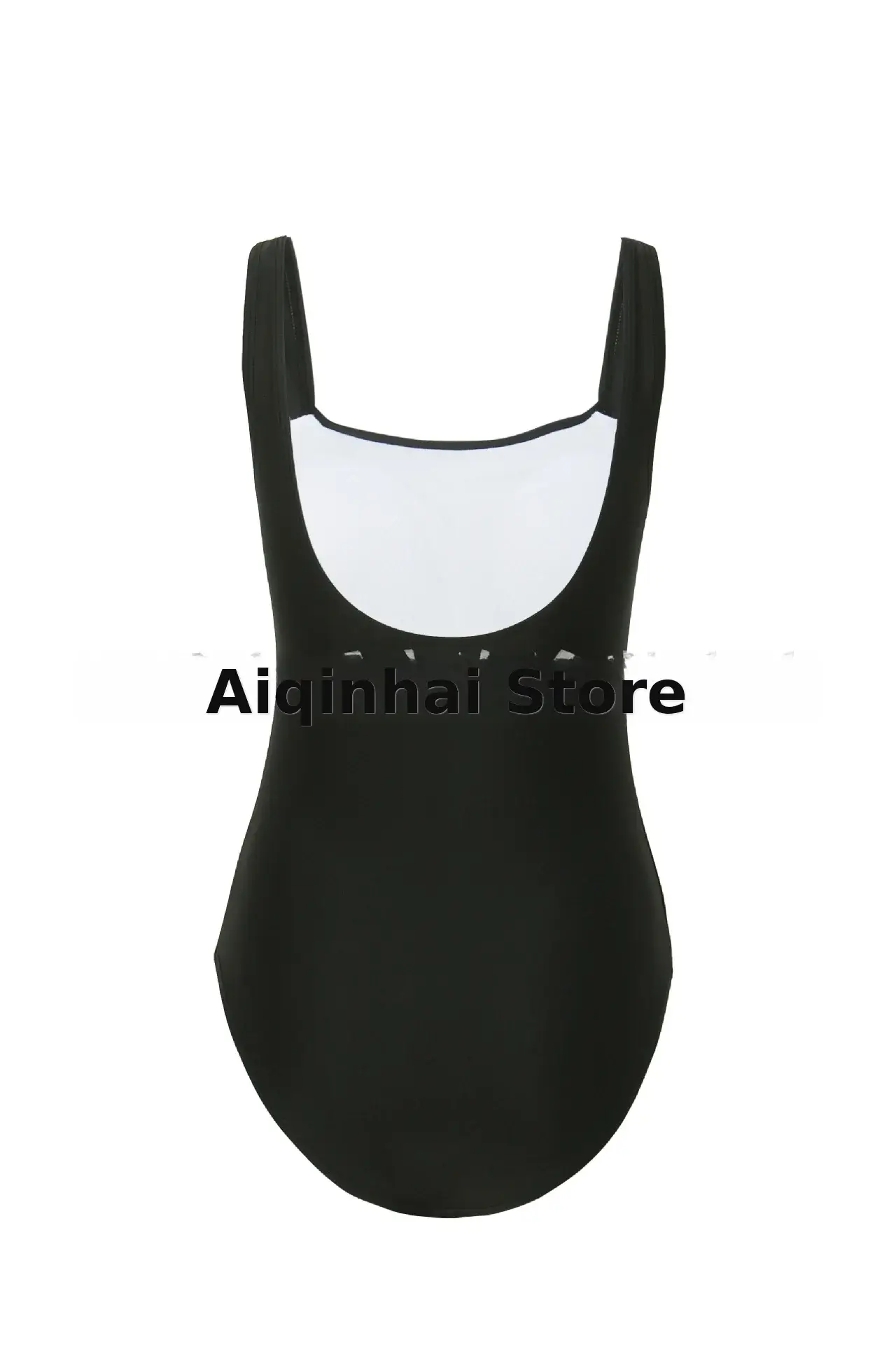 Plus Size Black One-Piece Swimsuit Fat Ready Stock Wholesale — feature 10