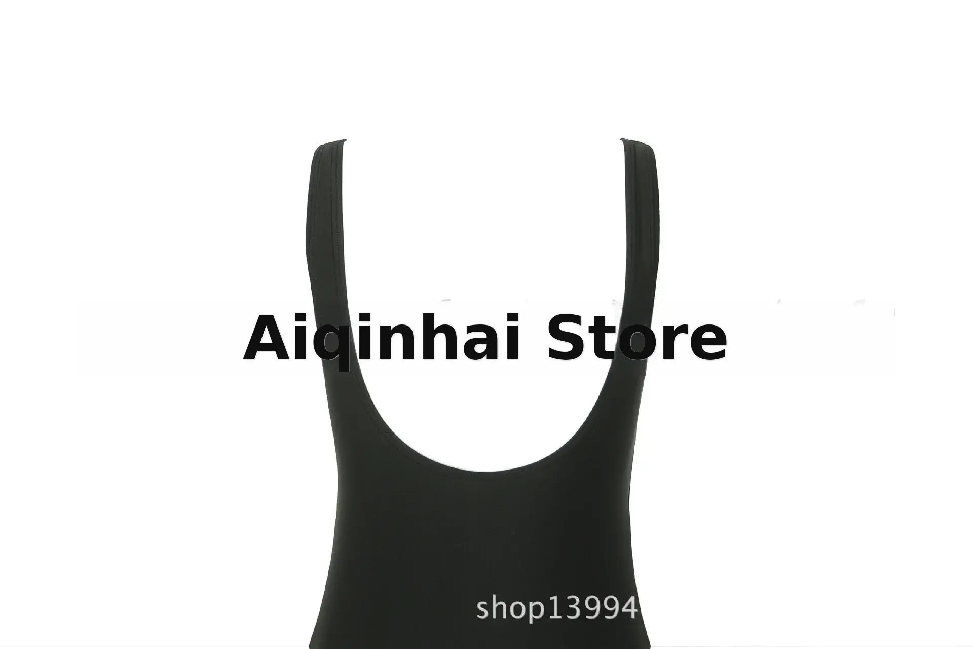 Plus Size Black One-Piece Swimsuit Fat Ready Stock Wholesale — feature 17