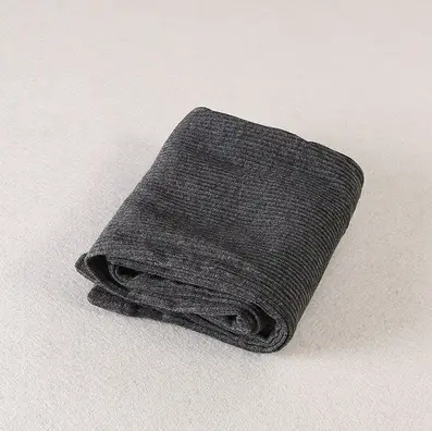 Grey Slimming Cotton Leggings Women - Image 4