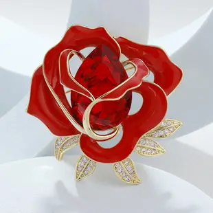Korean Tulip Micro-Inlay Copper Brooch for Women — feature 11