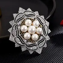 Korean Tulip Micro-Inlay Copper Brooch for Women — feature 24