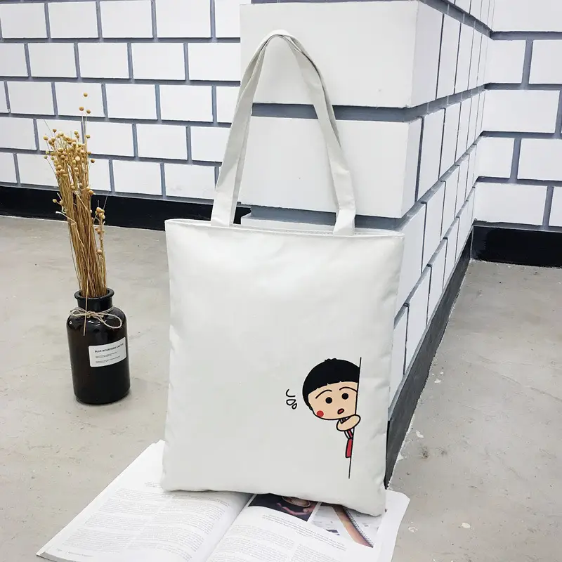 Korean Canvas Shoulder Bag Women Fresh Fruit Design