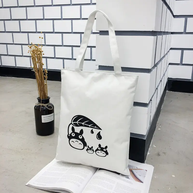 Korean Canvas Shoulder Bag Women Fresh Fruit Design