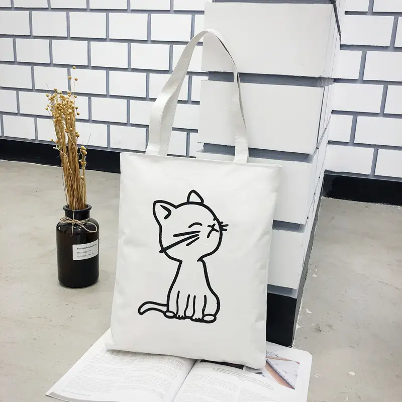 Korean Canvas Shoulder Bag Women Fresh Fruit Design
