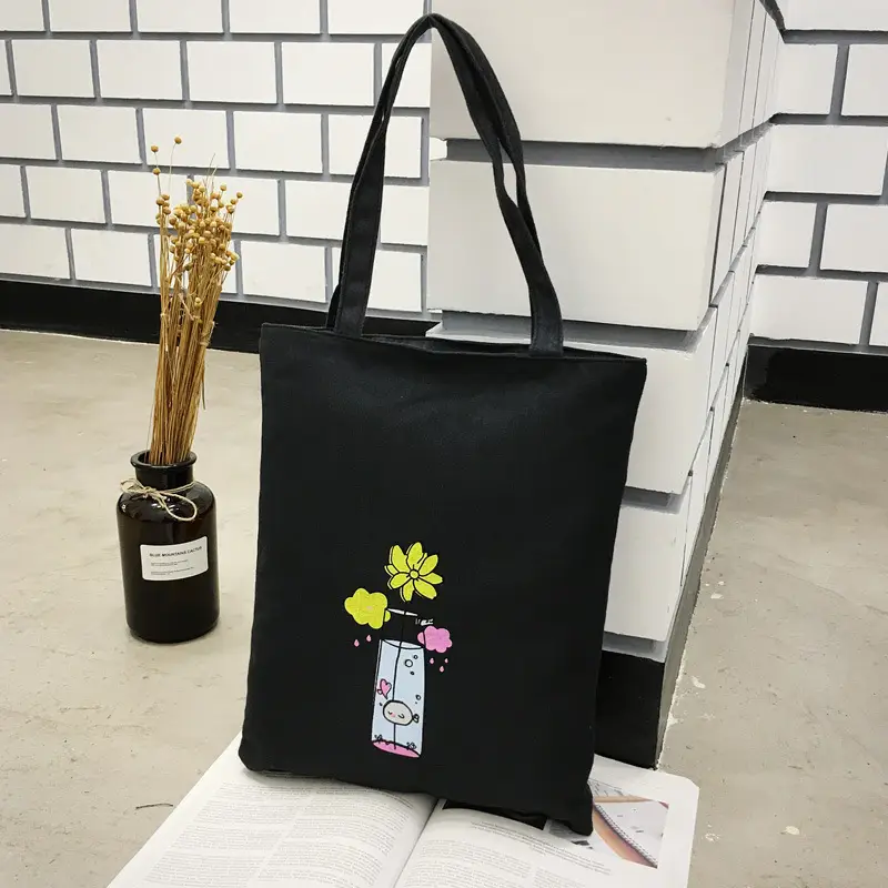 Korean Canvas Shoulder Bag Women Fresh Fruit Design