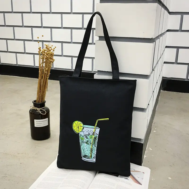Korean Canvas Shoulder Bag Women Fresh Fruit Design