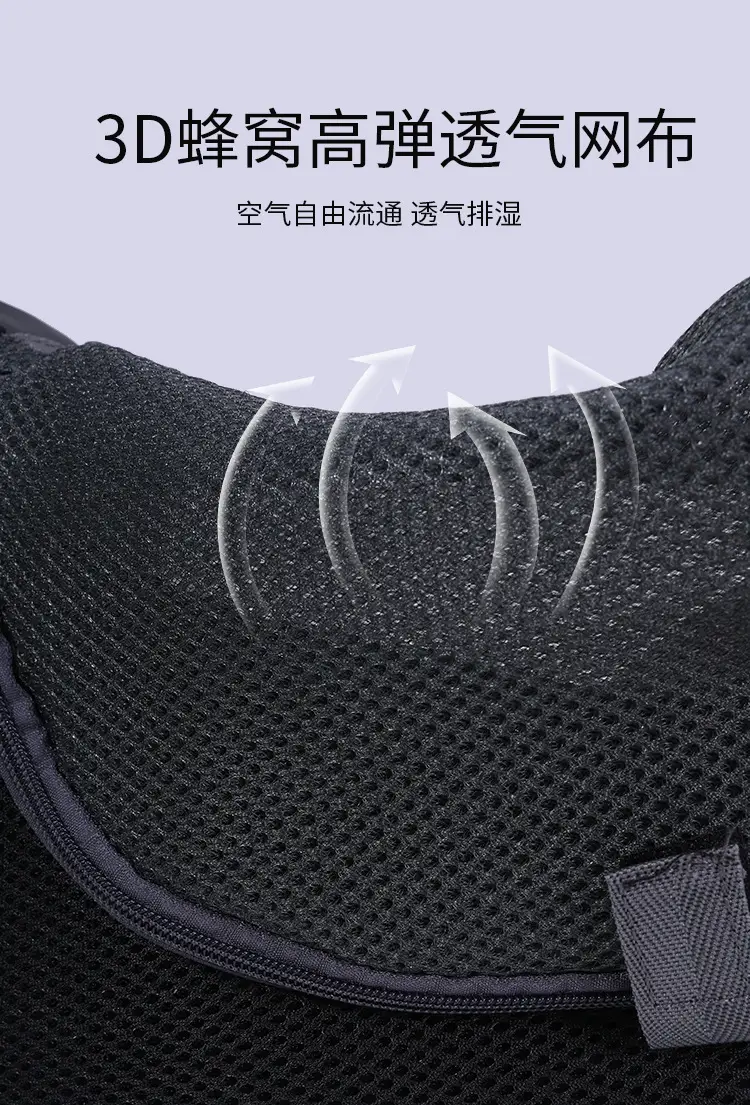 Breathable Mesh Single-Shoulder Pet Bag Green Gray — feature 11