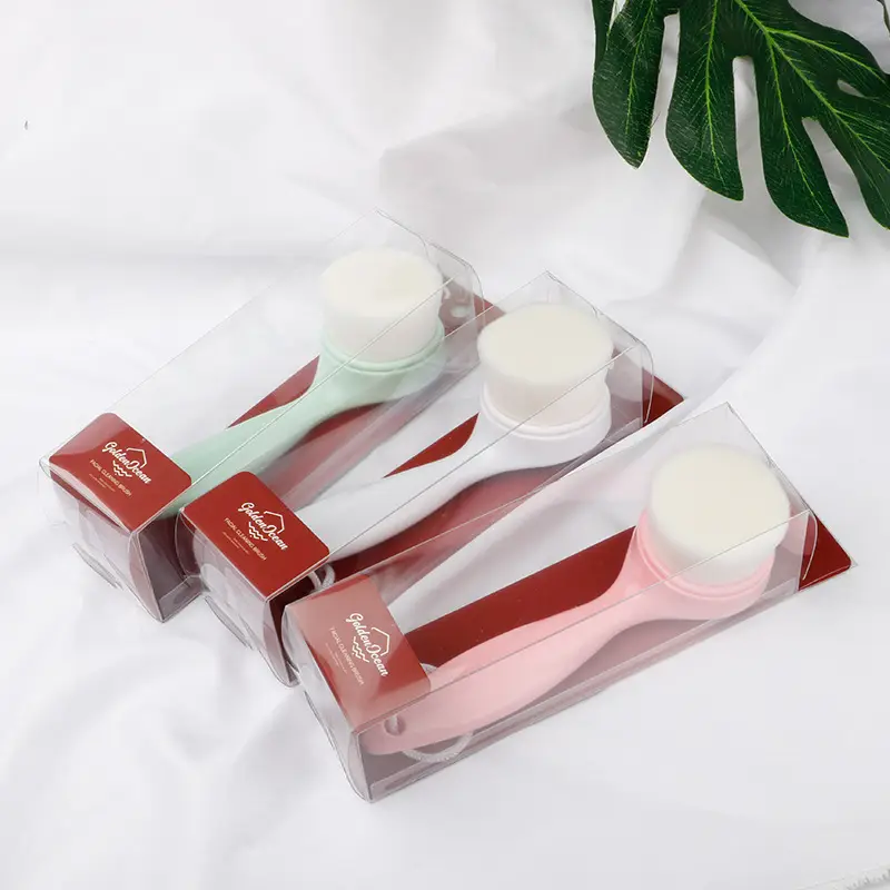 Long Handle Manual Face Washing Brush Multi Color - Image 13
