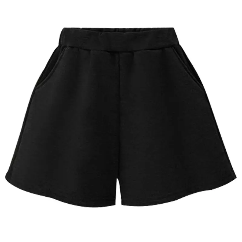 Women Winter A-Line Velvet Shorts Dark Grey - Image 4