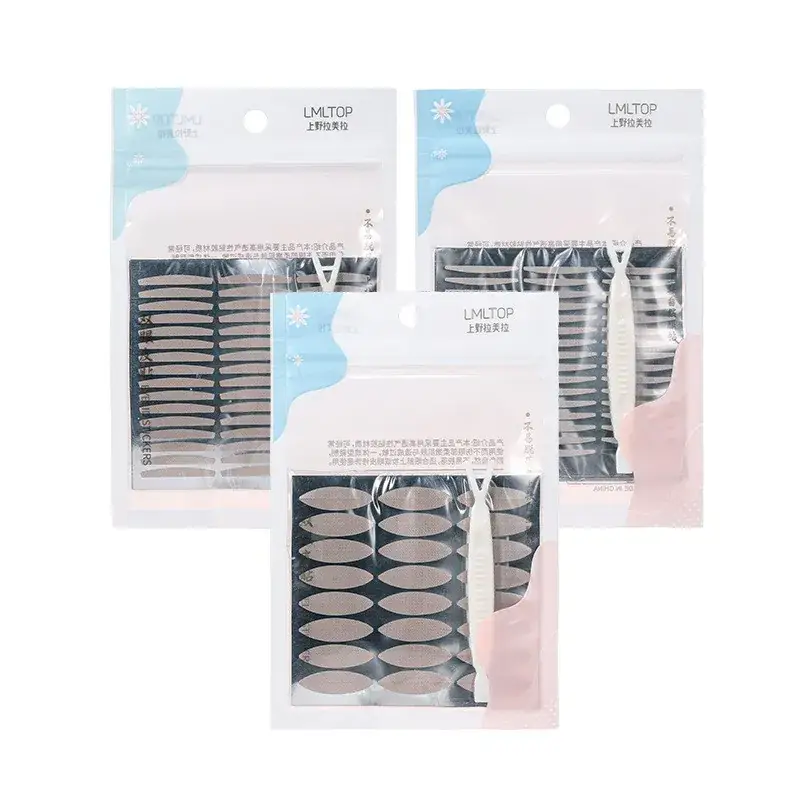 Double Eyelid Mesh Stickers 24x3mm Natural Skin Color - Image 21