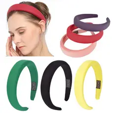Black Knotted Velvet Hairband for Women — feature 3
