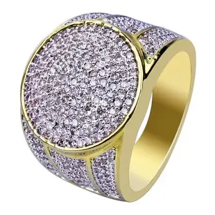 Micro Zircon Straight Round Earrings Gold Plated 6mm — feature 13