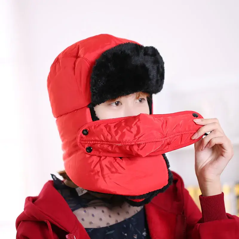 Winter Warm Neck Mask for Men Women Velvet Windproof Cold Hat - Image 10