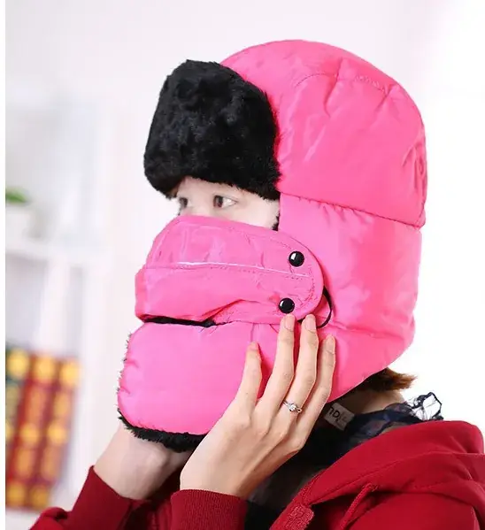 Winter Warm Neck Mask for Men Women Velvet Windproof Cold Hat - Image 4