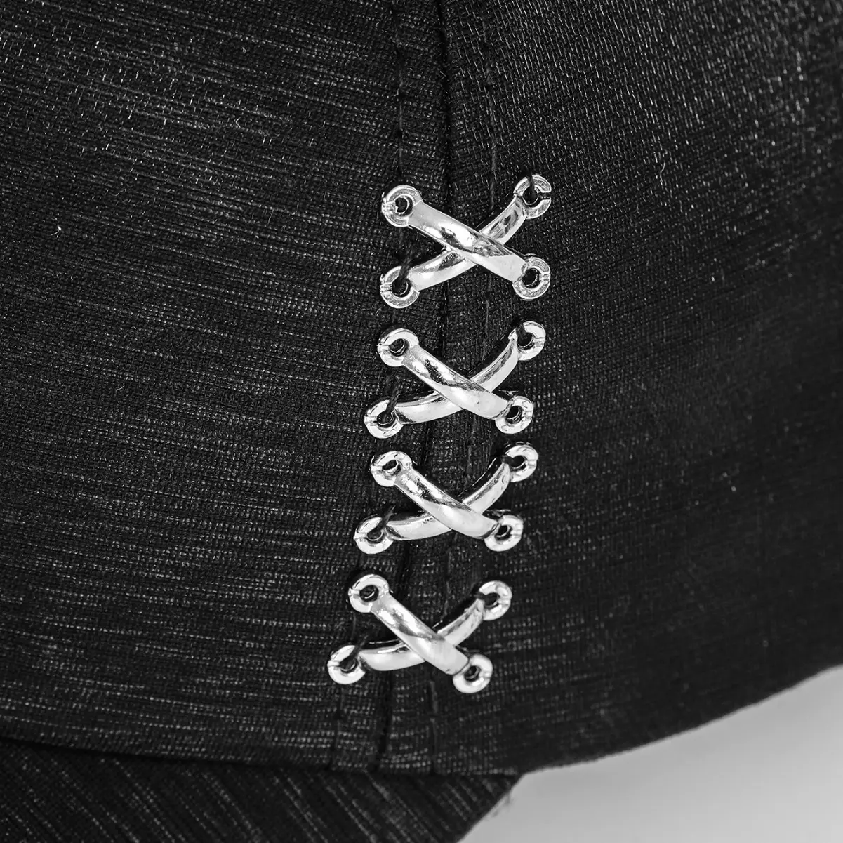 Pink Metal Cross Hoop Baseball Cap for Women - Image 4