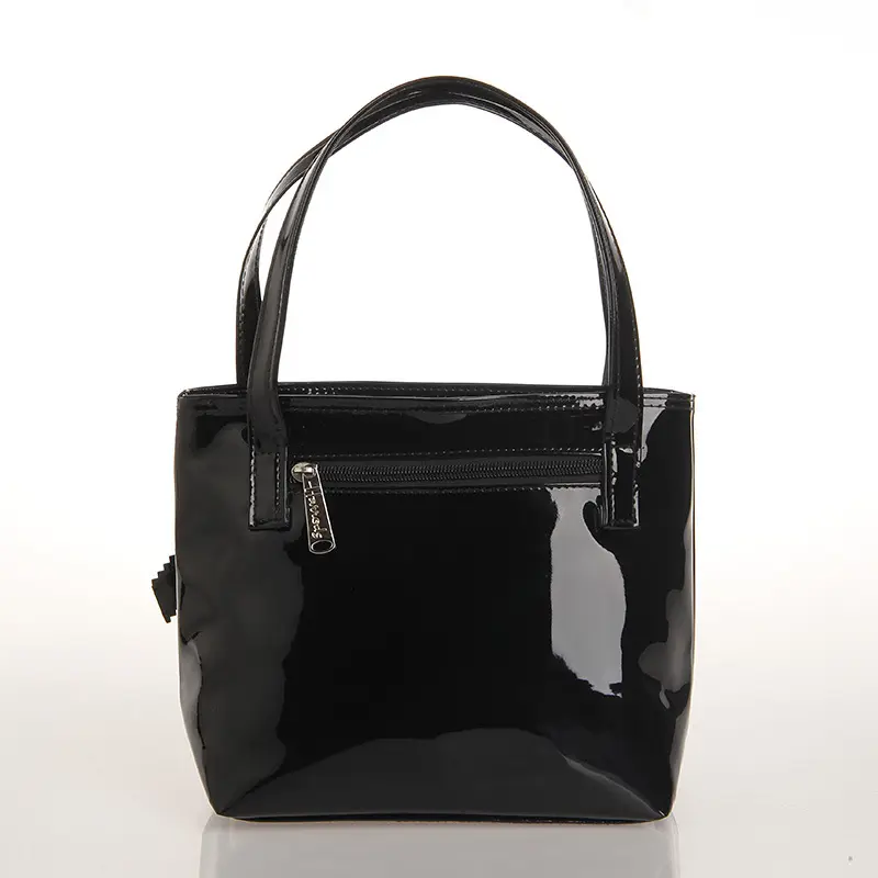 Black Bow Bow Tie Handbag with Gold Embroidery
