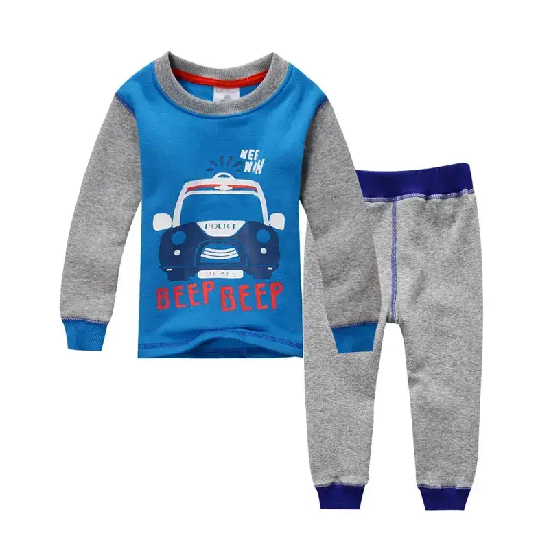 Kids Boys Vests Set Blue White Long Sleeve Winter Suit - Image 2