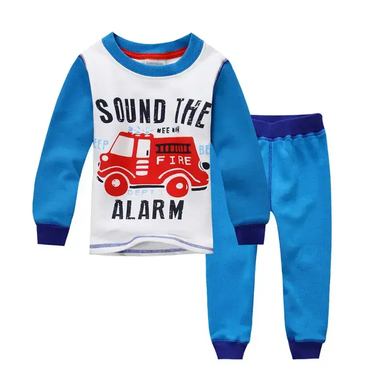 Kids Boys Vests Set Blue White Long Sleeve Winter Suit - Image 5