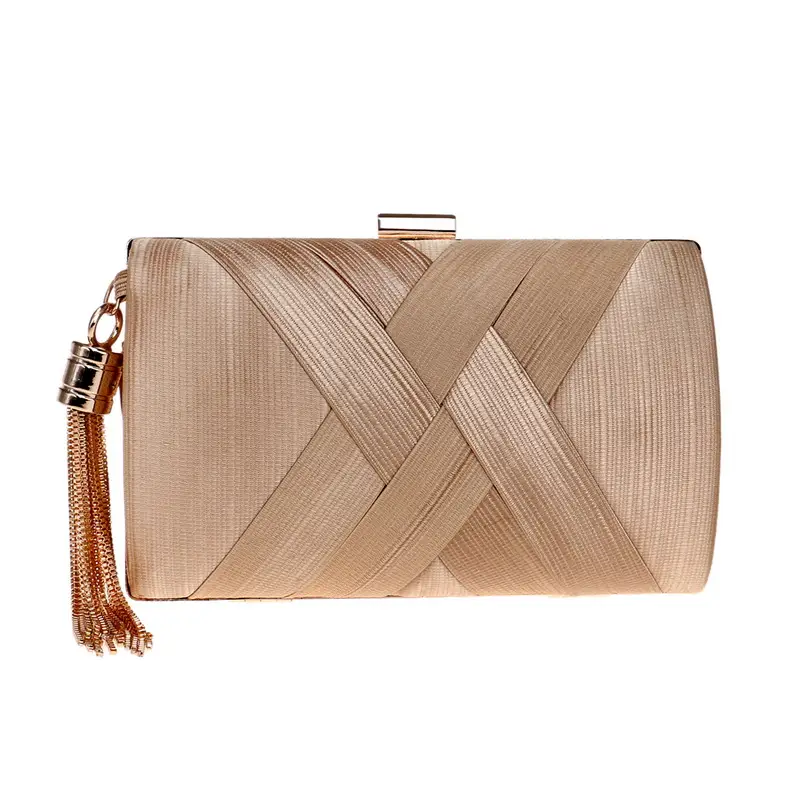 Purple Tassel Silk Dinner Bag for Women - Image 10