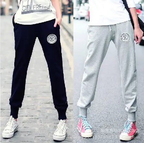 Women Cotton Terry Trousers Spring Autumn Military Style