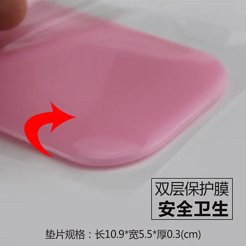 Pink Thick Eyelash Grafting Tool with Silicone Pad - Image 4