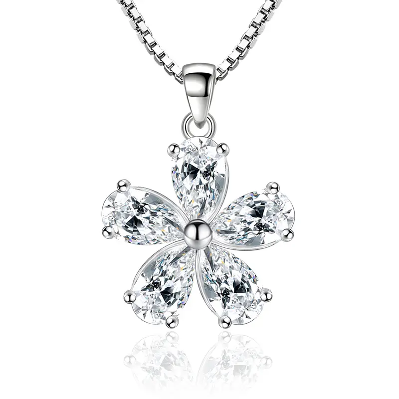 Pear Shaped Micro-Inlaid Necklace Pendant for Women - Image 5