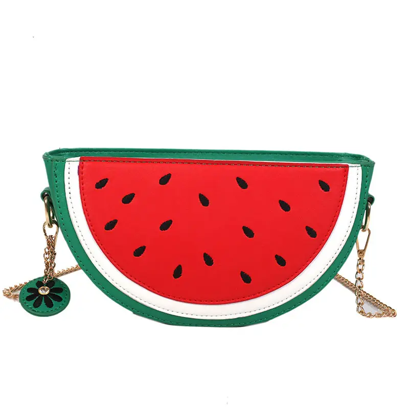 2025 Cartoon Fruit Shoulder Messenger Bag Watermelon Lemon - Image 7