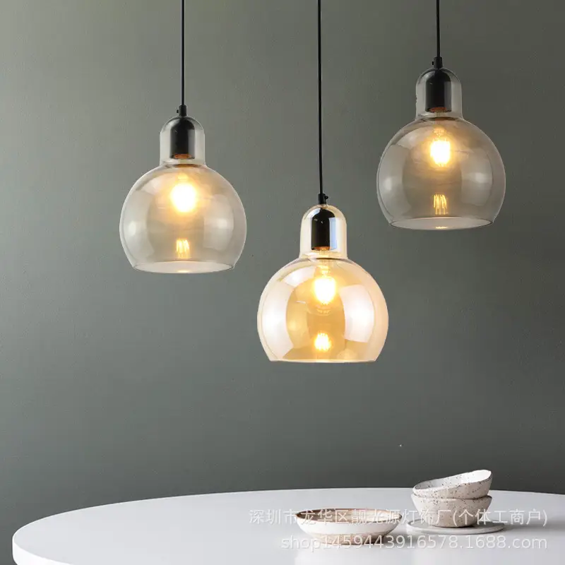 American Retro Gourd Chandelier for Bar & Dining Room - Image 9