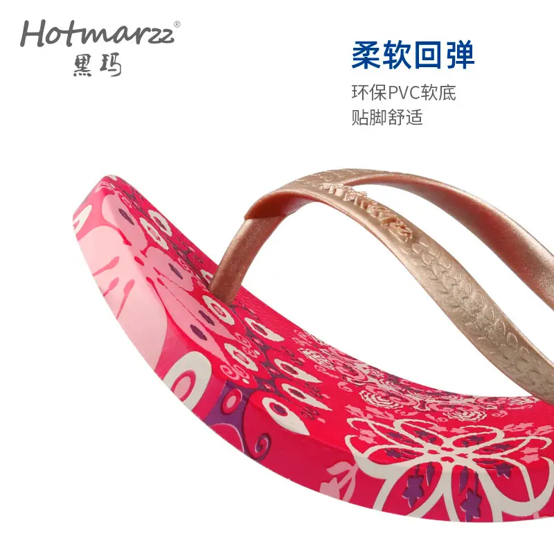 Hotmarzz Heima Flip-Flops Women's Flat Heel Non-Slip Clip Out Personality Women's Slippers Seaside Sandals - Image 5