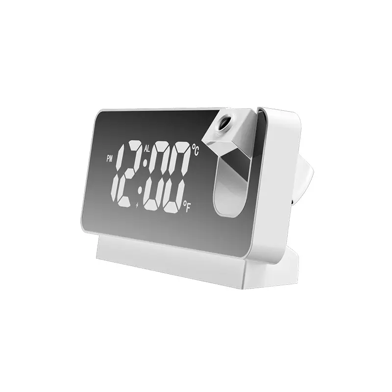 Digital LED Mirror Clock with Temperature & Humidity Display - Image 5