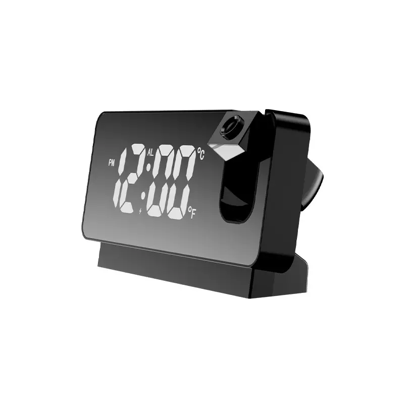 Digital LED Mirror Clock with Temperature & Humidity Display - Image 2