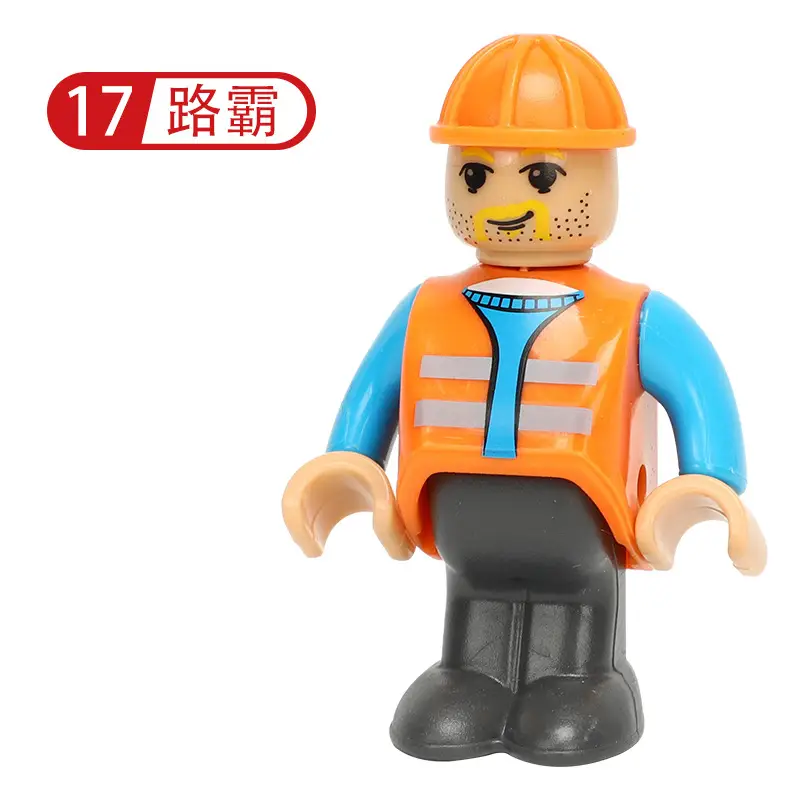 Plastic Construction Worker Toy Character 17