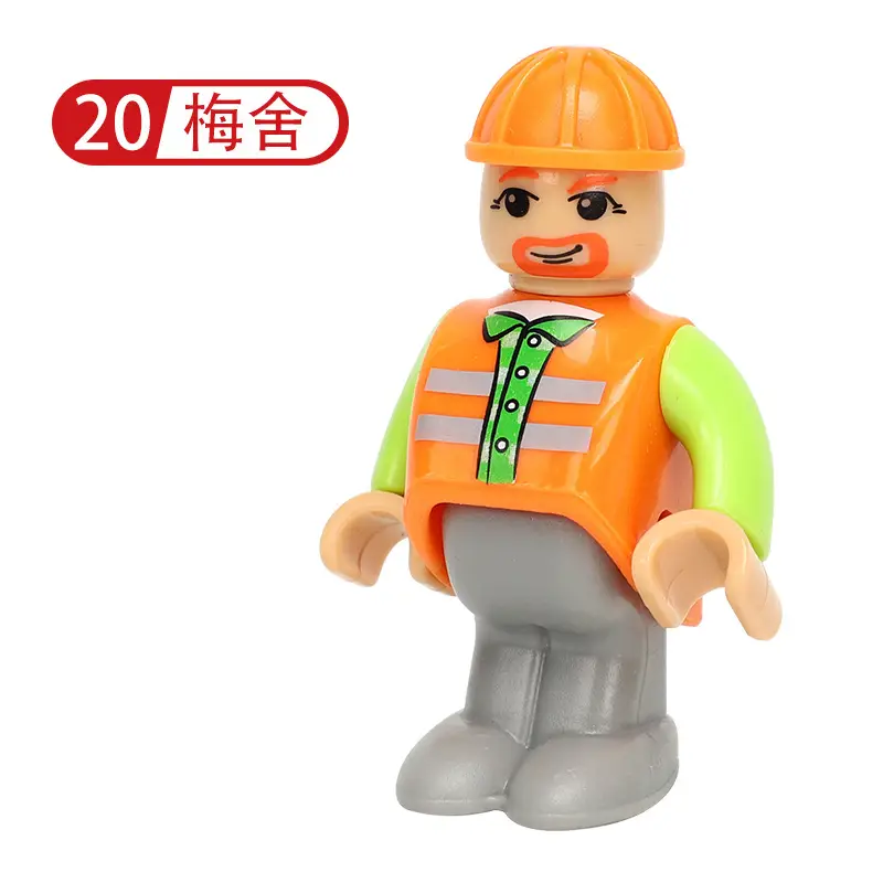 Plastic Construction Worker Toy Character 17