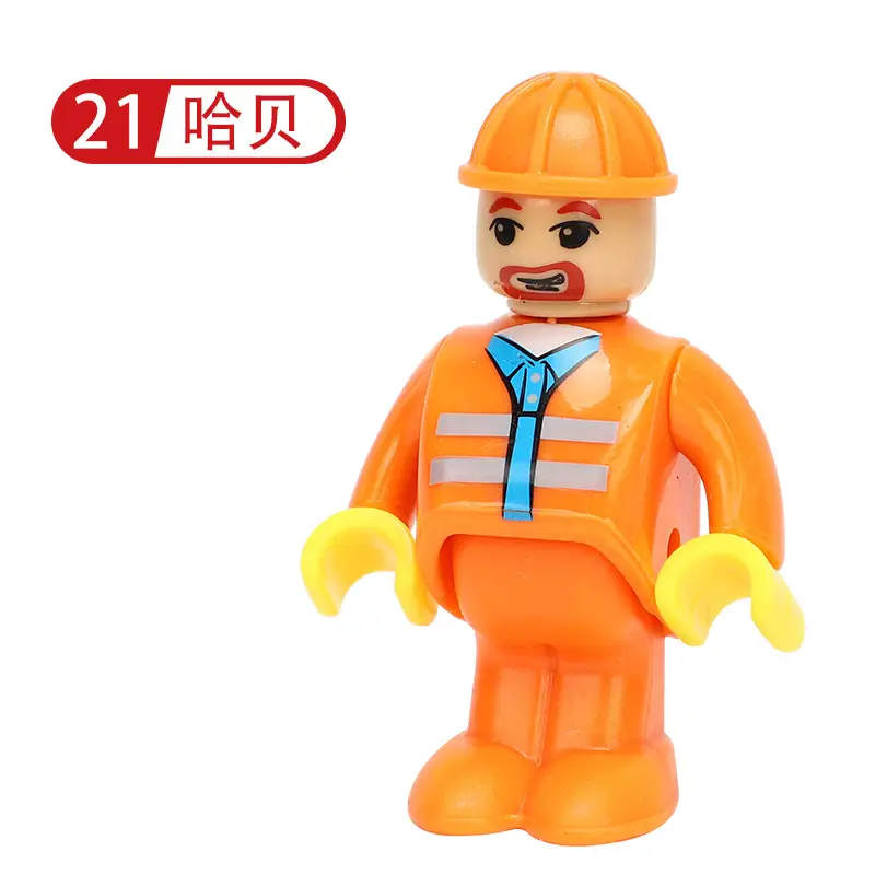 Plastic Construction Worker Toy Character 17