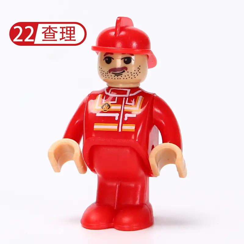 Plastic Construction Worker Toy Character 17