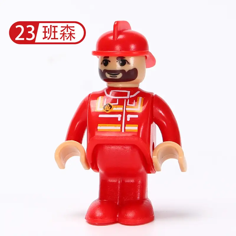 Plastic Construction Worker Toy Character 17