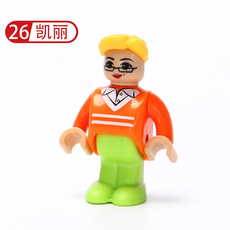 Plastic Construction Worker Toy Character 17