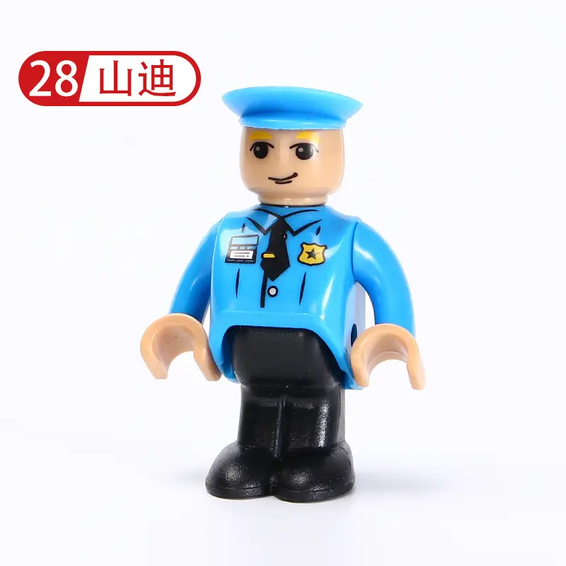 Plastic Construction Worker Toy Character 17