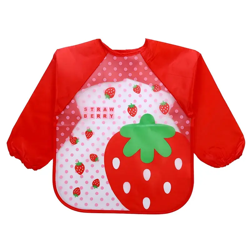 Baby Dinosaur Play Baseball Apron Green Waterproof Long Sleeve - Image 14