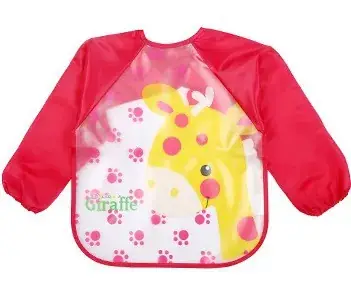Baby Dinosaur Play Baseball Apron Green Waterproof Long Sleeve - Image 6