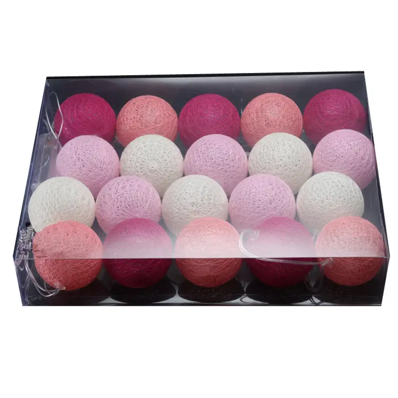 Cotton Ball LED String Decoration for Home Room Decor - Image 35